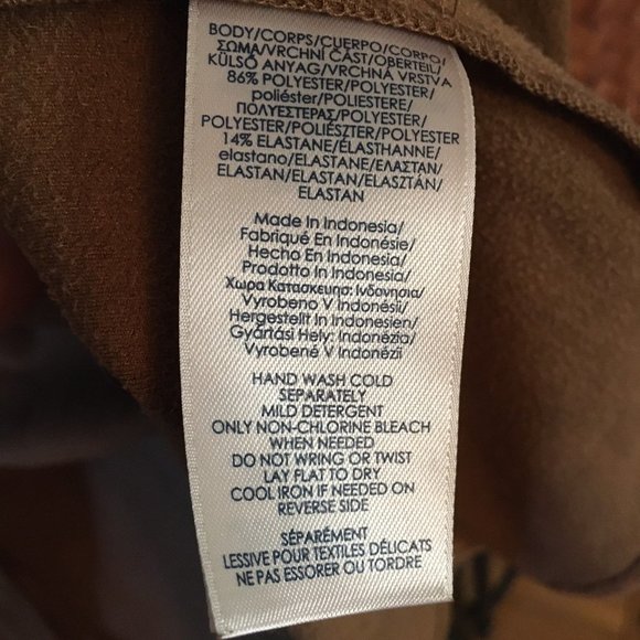 Chaps Soft Faux Suede Equestrian Button Down Dress - Picture 15 of 16